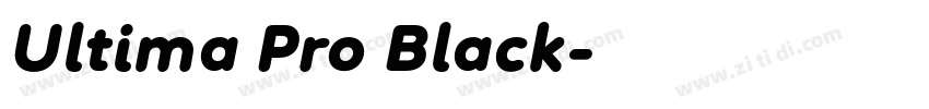 Ultima Pro Black字体转换
